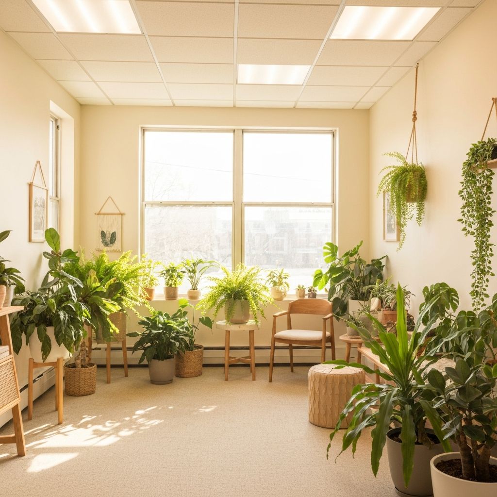 Peaceful therapy office